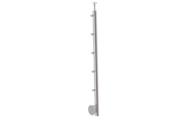 INOX steber poliran, L=1000 AISI 304,  D42,4/5Xd16 BOČNI